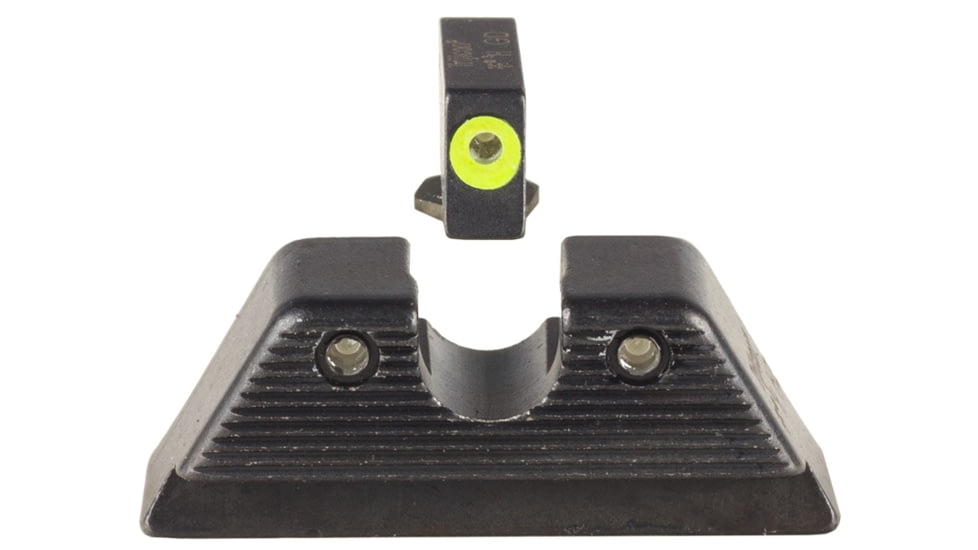 Trijicon HD XR Night Sight Set, MOS Fit Rear, Glock 17, 17L, 19, 22, 23, 24, 25, 26, 27, 28, 31, 32, 33, 34, 35, 37, 38 and 39, Yellow, 601091