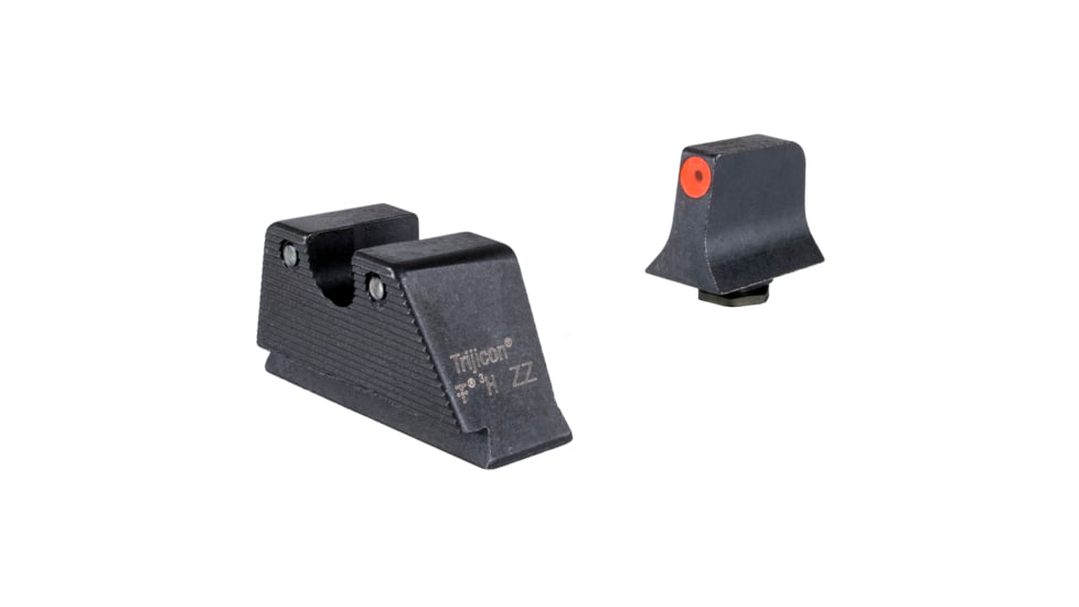 Trijicon HD XR Suppressor/Optic Height Tritium Night Sights - Rear - Orange Front Outline - for GLOCK Models 20, 21, 29, 30, and 41 including S &amp; SF variants, Black, GL345-C-601176