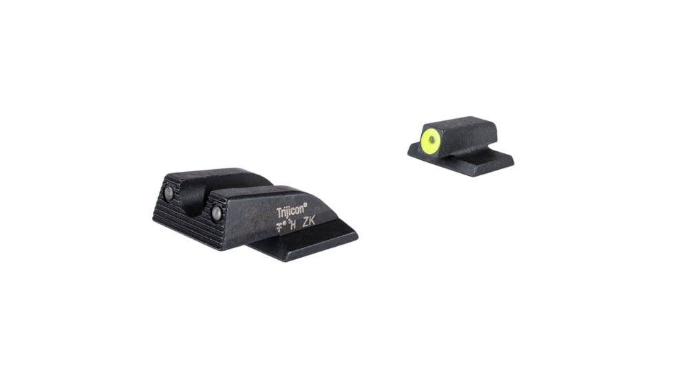 Trijicon HD XR Tritium Night Sights - Yellow Front Outline - for Smith &amp; Wesson BODYGUARD 2.0, Black, SA638-C-601183