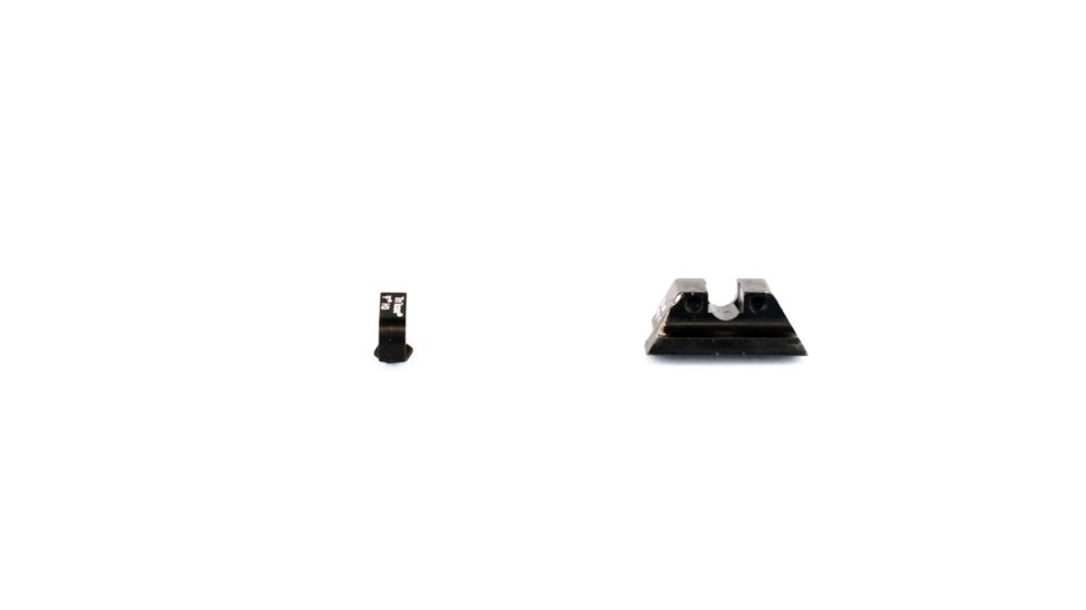 Trijicon Glock HD Night Sight Set - Front Sight Orange Outline / Green Tritium, Rear Sight Black Outline / Green Tritium, 600538