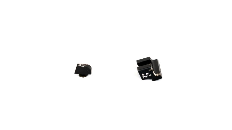 Trijicon Glock HD Night Sight Set - Front Sight Orange Outline / Green Tritium, Rear Sight Black Outline / Green Tritium, 600538