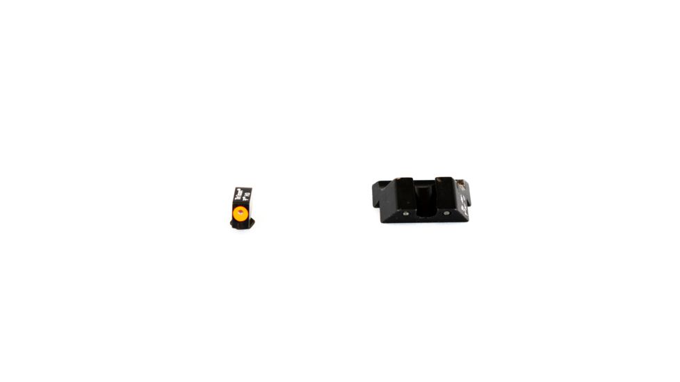 Trijicon Glock HD Night Sight Set - Front Sight Orange Outline / Green Tritium, Rear Sight Black Outline / Green Tritium, 600538