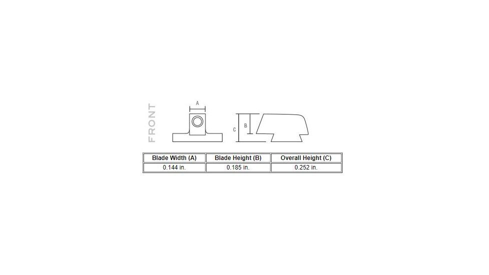 Trijicon Heavy Duty Night Sight Set, S&amp;W M&amp;P Shield/Shield Plus/Shield 2.0, Green/Orange, 600722