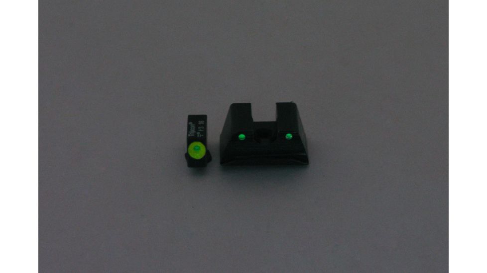 Trijicon Heavy Duty Night Sight Set, Yellow Front Outline, Walther PPX/PPS/PPS M2, Black, 600742
