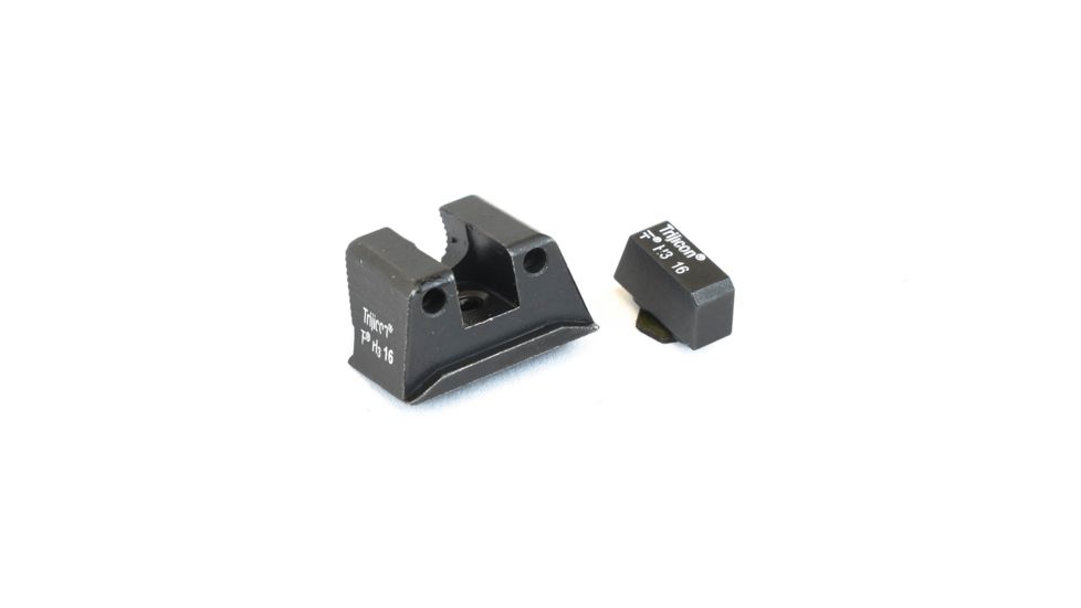 Trijicon Heavy Duty Night Sight Set, Yellow Front Outline, Walther PPX/PPS/PPS M2, Black, 600742