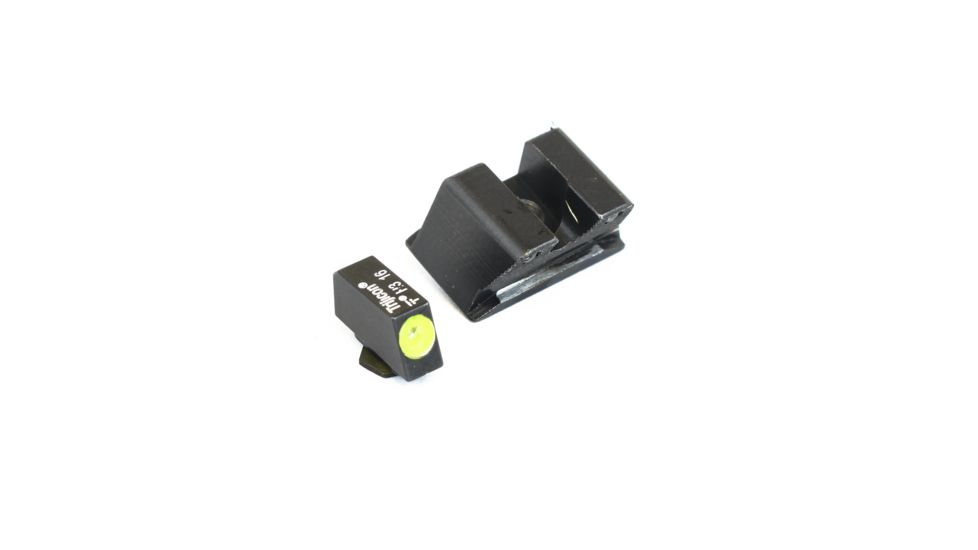 Trijicon Heavy Duty Night Sight Set, Yellow Front Outline, Walther PPX/PPS/PPS M2, Black, 600742