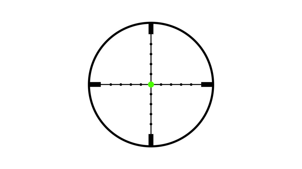 Trijicon AccuPoint TR-25 1-6x24mm Rifle Scope, 30 mm Tube, Second Focal Plane, Black, Green Mil-Dot Crosshair w/ Dot Reticle, Mil Rad Adjustment, TR25-C-200095