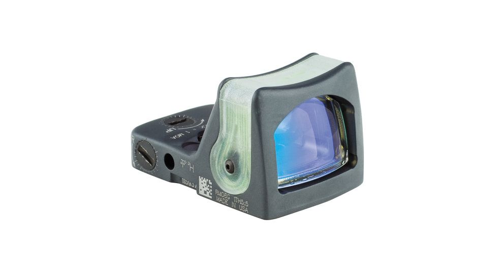 Trijicon RMR Dual Illuminated Reflex Sight, 9.0 MOA Green Dot, No Mount, Sniper Gray, 700208