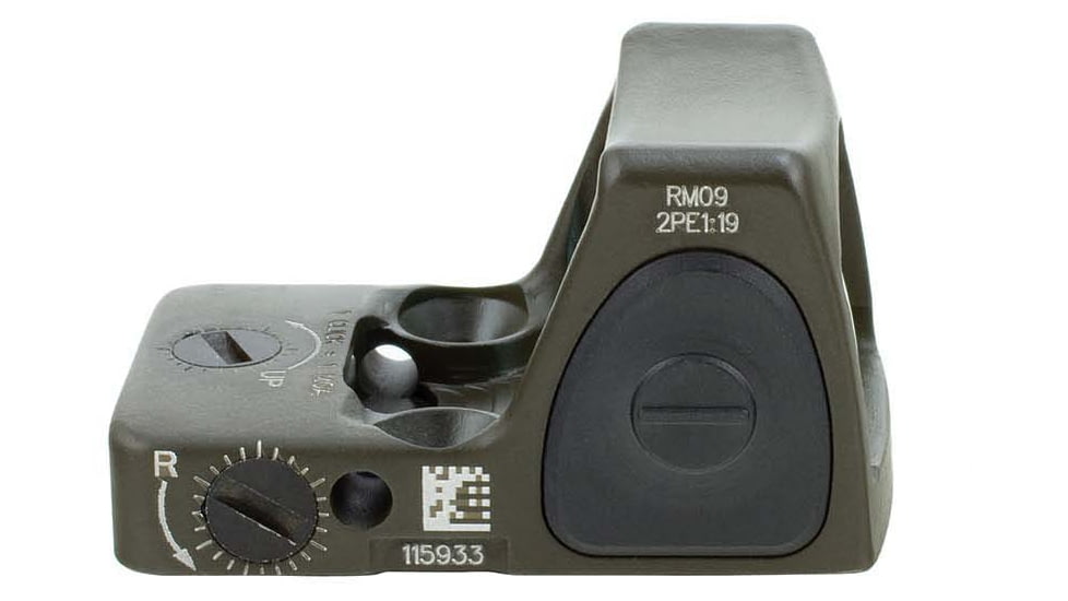 Trijicon RMR Type 2 Reflex Sight, 1 MOA Red Dot, No Mount, OD Green, 700744