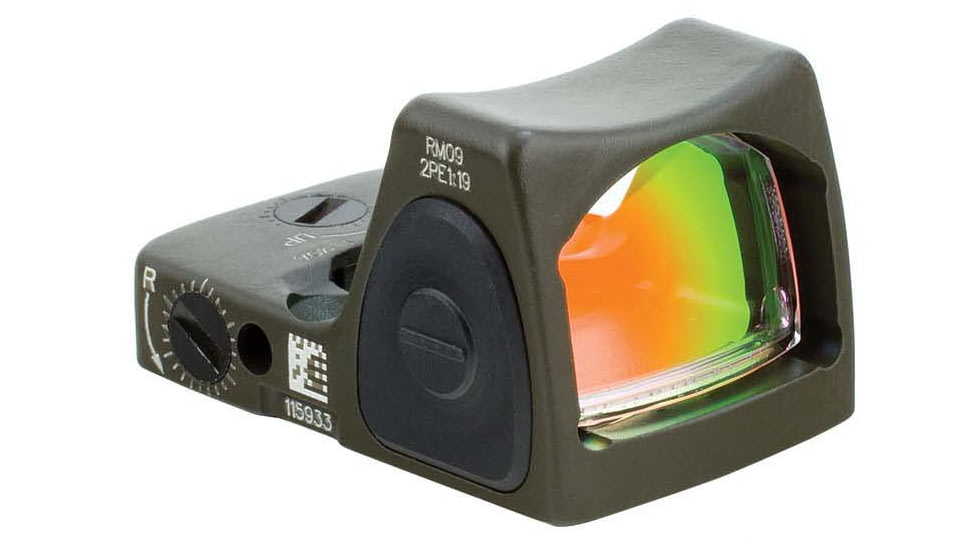 Trijicon RMR Type 2 Reflex Sight, 1 MOA Red Dot, No Mount, OD Green, 700744