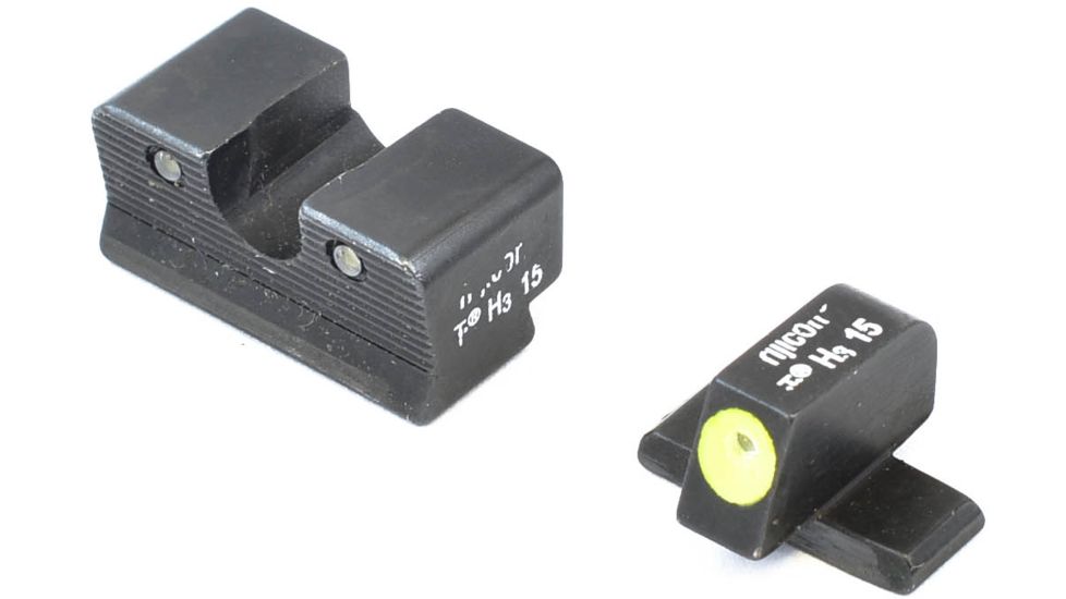 Trijicon Sig HD Night Sight Set,Yellow Front Outline Comparable to 8 Front/8 Rear SG101Y