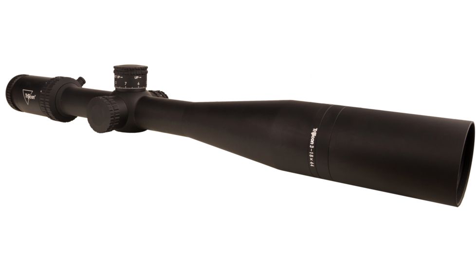 Trijicon Tenmile TM1844 3-18x44mm Rifle Scope, 30 mm Tube, First Focal Plane, Black, Green/Red MRAD Precision Tree Reticle, Mil Rad Adjustment, 3000002