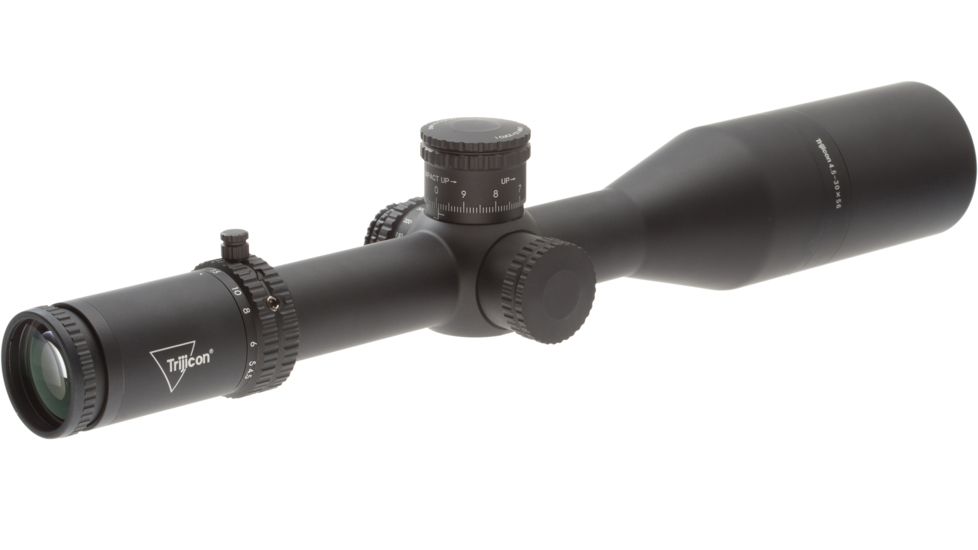 Trijicon Tenmile TM3056 4.5-30x56mm Rifle Scope, 34 mm Tube, Second Focal Plane, Black, Green/Red MOA Long Range Reticle, MOA Adjustment, 3000014