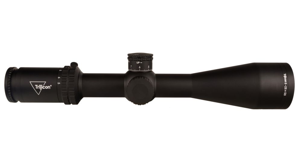 Trijicon Tenmile TM2550 5-25x50mm Rifle Scope, 30 mm Tube, Second Focal Plane, Black, Red MRAD Center Dot Reticle, Mil Rad Adjustment, 3000011