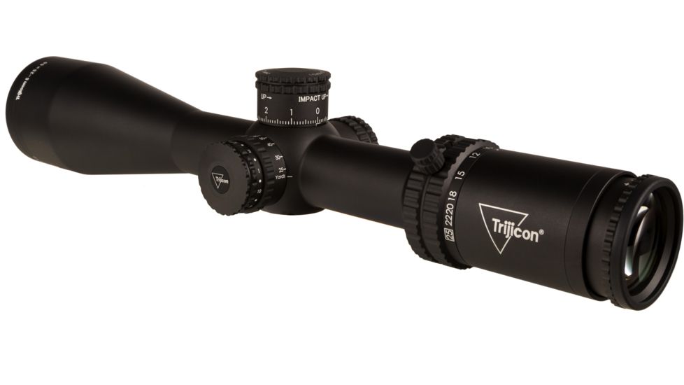 Trijicon Tenmile TM2550 5-25x50mm Rifle Scope, 30 mm Tube, Second Focal Plane, Black, Red MRAD Center Dot Reticle, Mil Rad Adjustment, 3000011