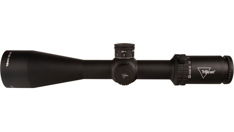 Trijicon Tenmile TM2550 5-25x50mm Rifle Scope, 30 mm Tube, Second Focal Plane, Black, Red MRAD Center Dot Reticle, Mil Rad Adjustment, 3000011