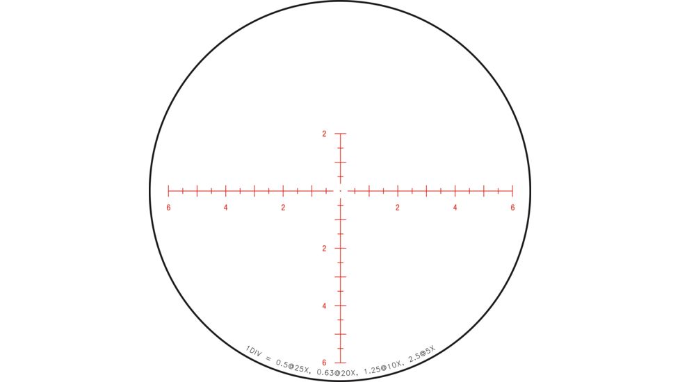 Trijicon Tenmile TM2550 5-25x50mm Rifle Scope, 30 mm Tube, Second Focal Plane, Black, Red MRAD Center Dot Reticle, Mil Rad Adjustment, 3000011