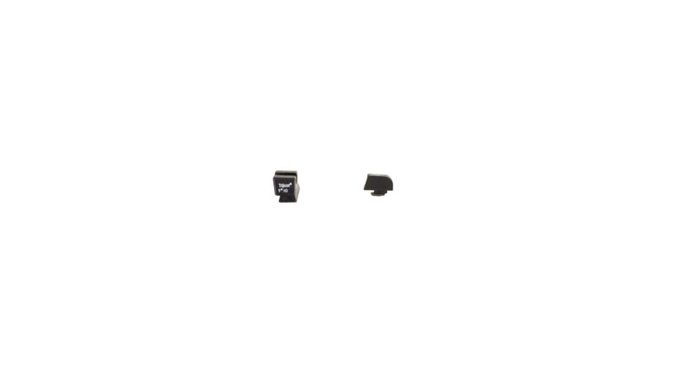 Trijicon Glock HD Night Sight Set - Front Sight Yellow Outline / Green Tritium, Rear Sight Black Outline / Green Tritium, MOS Fit Rear, 601088