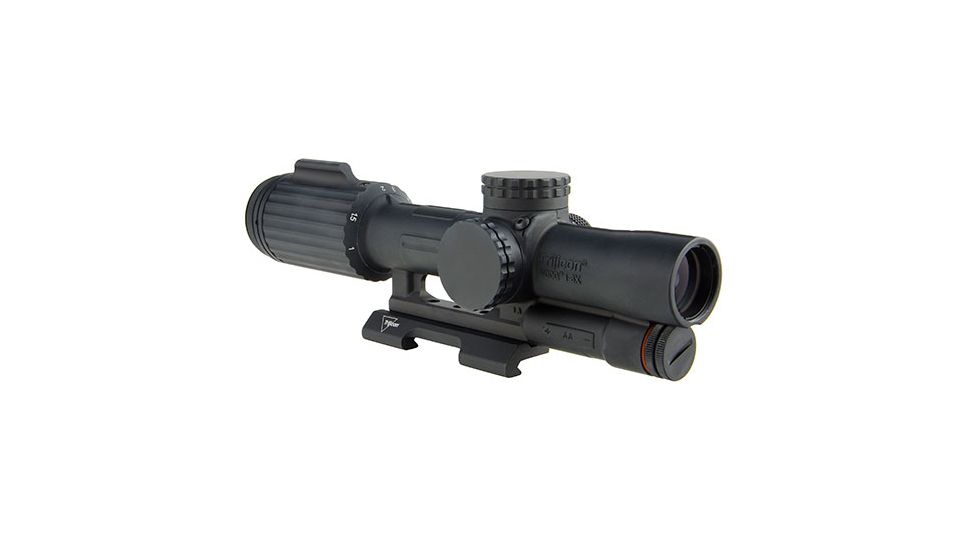 Trijicon VCOG 1-6x24 Rifle Scope with TA51 Mount, Segmented Circle - Crosshair 300 BLK Ballistic Ret 1600006