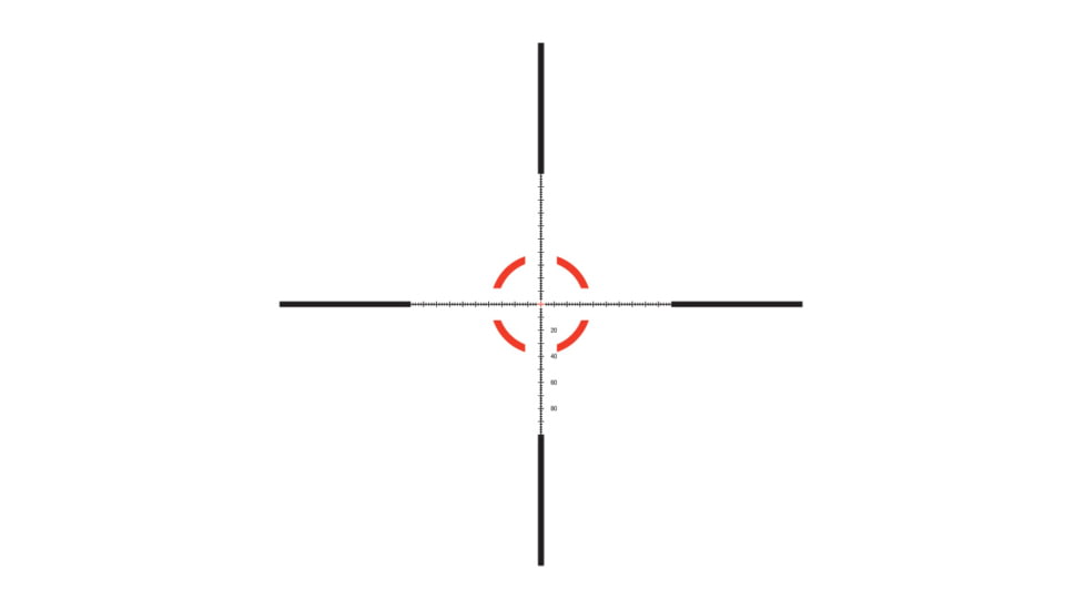 Trijicon VCOG Rifle Scope, 1-8x28mm, FFP, Red MOA Segmented Circle/Crosshair Reticle, 2400013