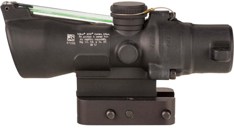 Trijicon XB Compact Dual Illuminated ACOG Crossbow Scope, 3x24 mm, 340-400 Fps, Green, Chevron Reticle, Matte Black, 400392