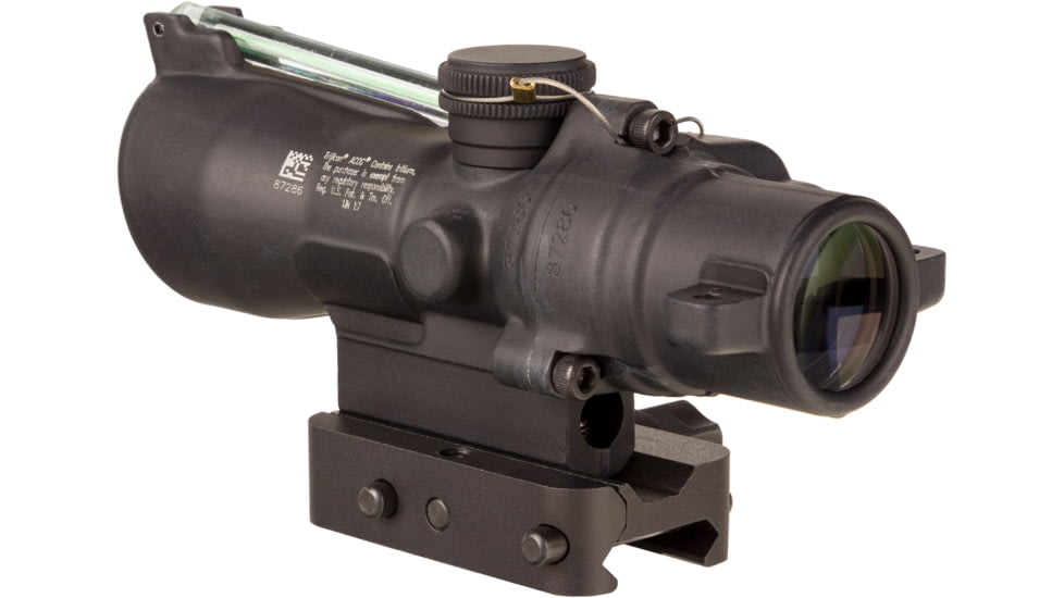 Trijicon XB Compact Dual Illuminated ACOG Crossbow Scope, 3x24 mm, 340-400 Fps, Green, Chevron Reticle, Matte Black, 400392
