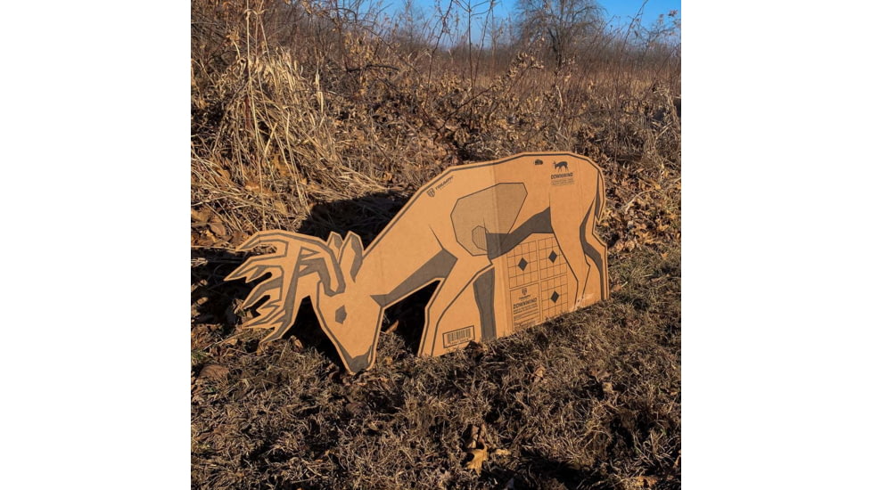 Triumph Systems Downwind Deer Cardboard Target, Black/Brown, 40 x 17.50in, 0200-20-000