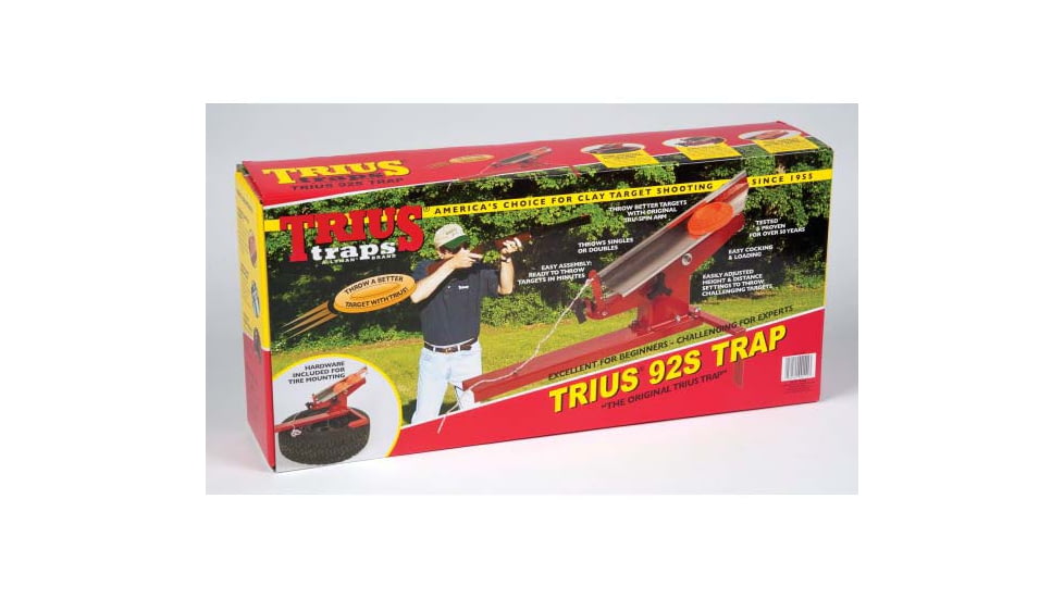 Trius Original Trap 92S Clay Target Trap, Red, 10205