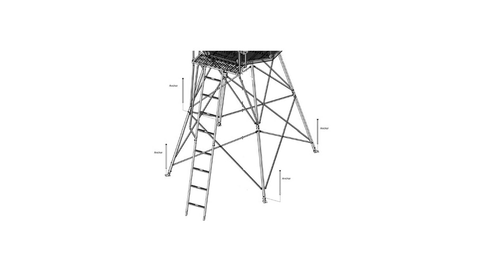 Trophy Treestands Dlux Leg Extensions, 5ft, TT818-LE5