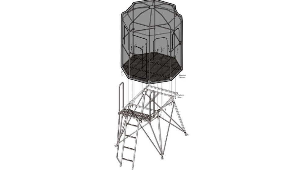 Trophy Treestands Dlux Tower, 5ft, TT818-5