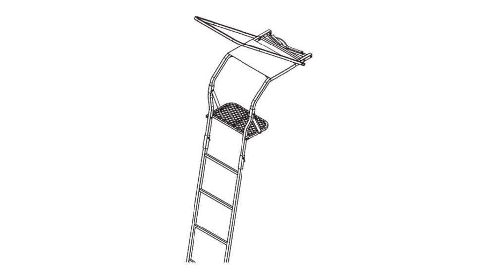 Trophy Treestands Maxgrip Deluxe Tree Stand - Highview, 16ft, HVL100R