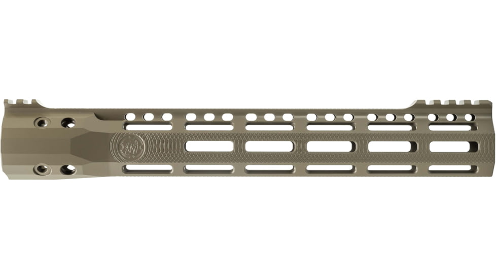 Troy Industries X Series Free Float M-LOK Handguard AR-15 Aluminum Battle Rail, FDE, 12.5in, SRAI-SR1-12FT-X2