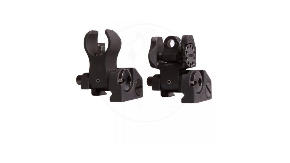Troy Tritium HK Top Mounted Deployable Front and Rear Sight, Black, SSIG-IAR-STBT-00