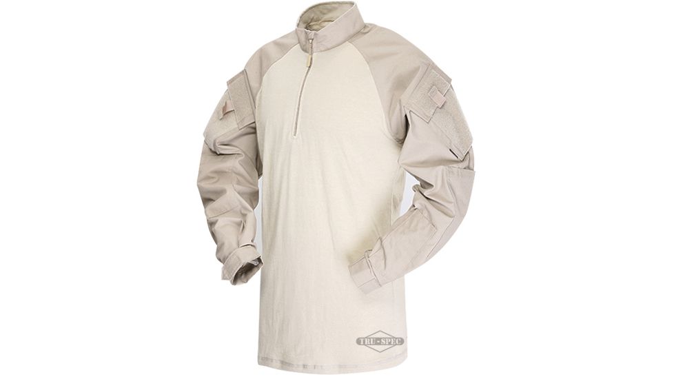 TRU-SPEC 1/4 Zip Tactical Response Shirt - Men's, Medium, Regular, Khaki/Sand, 2564004