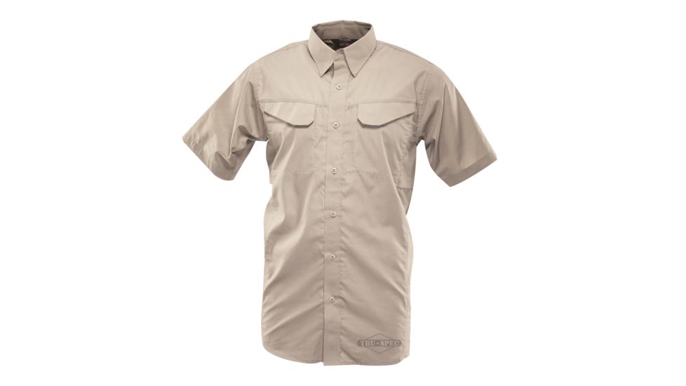 Tru-Spec 24-7 Ultralight Short Sleeve Field Shirt, Khaki, Small 1092003