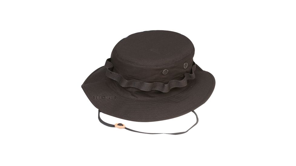 Tru-Spec Military Boonie, TRU Black R/S WITH LOOPS, 7-3/4 3205006