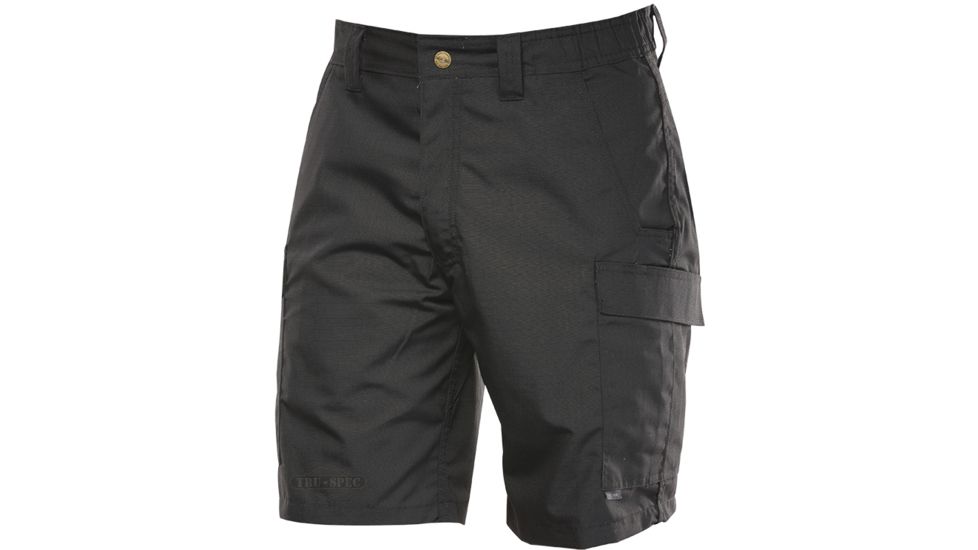 Tru-Spec Simply Tactical Black Poly Cotton Rip Stop Shorts with Cargo Pocket, 46 4231011