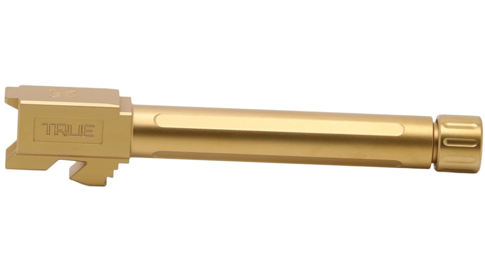 True Precision Glock 17 Threaded Barrel, 1/2x28, Gold TiN, TP-G17B-XTG
