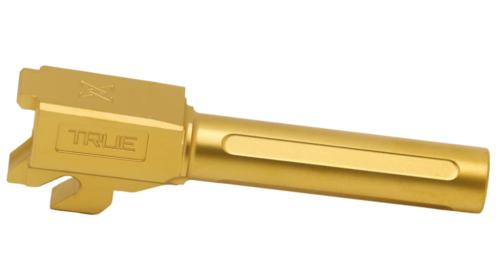 True Precision Non-Threaded Barrel, P320 X-Compact, 9mm, 1-10 Twist, 416R Stainless Steel, Gold, Sub-Compact, TP-P32XCB-XG