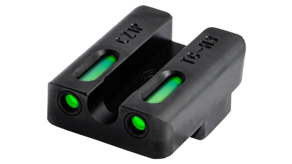 TruGlo Brite-Site TFX Pro Sight Set For CZ 75 Series, Green Rear, Green With Orange Focus Lock Front Sight, TG-TG13CZ1PC