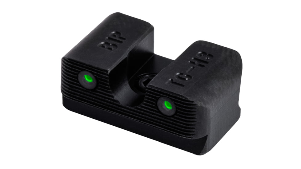 TruGlo Brite Site Tritium Pro Beretta PX4 Storm Full Size Front/Rear Night Sight Set, Green Tritium 3-Dot Configuration Front, White Focus Lock Ring, Steel, Black, TG-TG231B1W