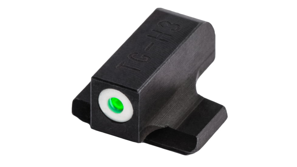 TruGlo Brite Site Tritium Pro Beretta PX4 Storm Full Size Front/Rear Night Sight Set, Green Tritium 3-Dot Configuration Front, White Focus Lock Ring, Steel, Black, TG-TG231B1W