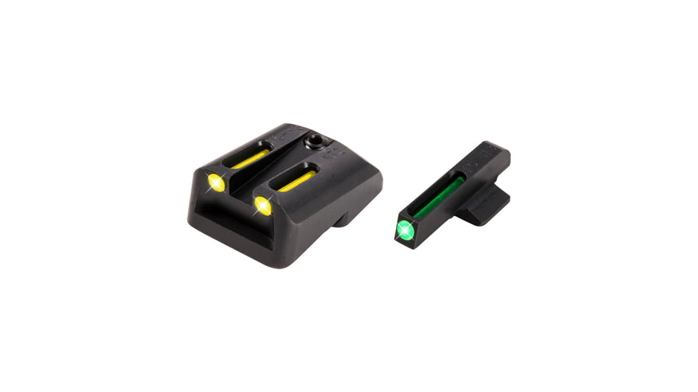 TruGlo TFO Day/Night Sight Set for Novak .260/.500, Yellow Rear Sight, TG-TG131NT3Y
