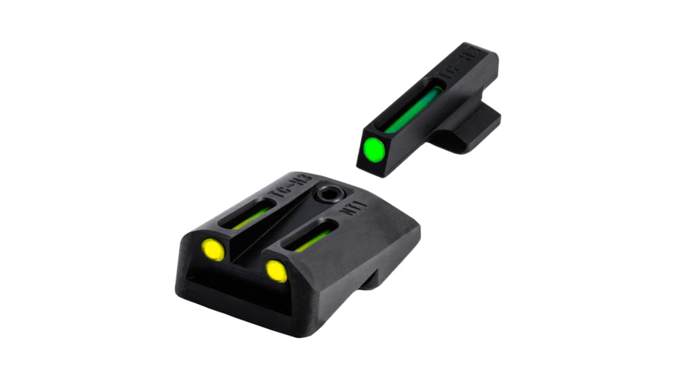 TruGlo TFO Day/Night Sight Set for Novak .270/.450, Yellow Rear Sight, TG-TG131NT2Y