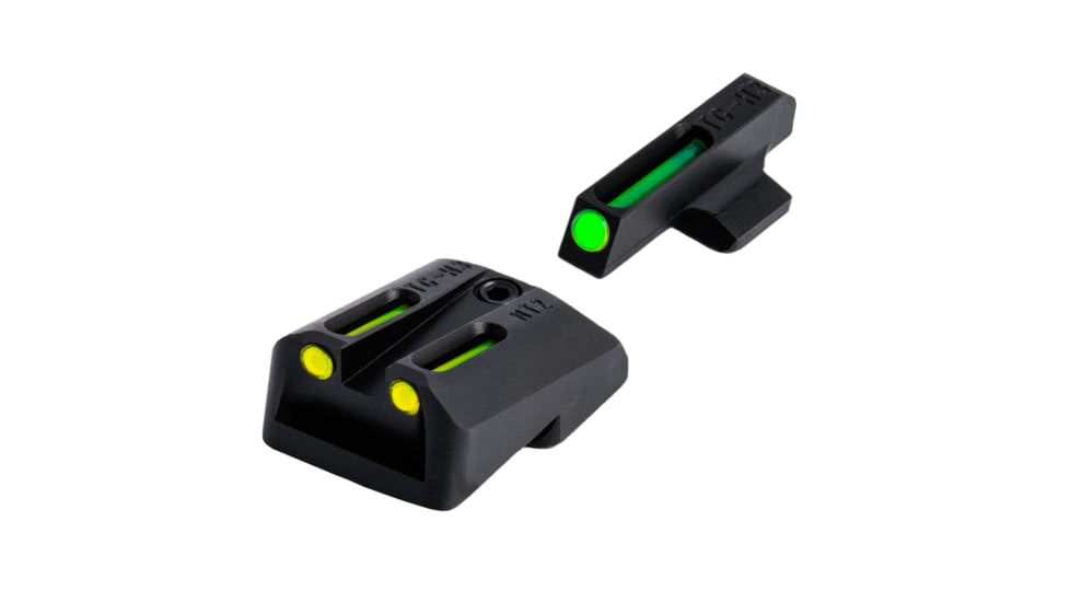 TruGlo TFO Day/Night Sight Set for Novak .270/.500, Yellow Rear Sight, TG-TG131NT4Y