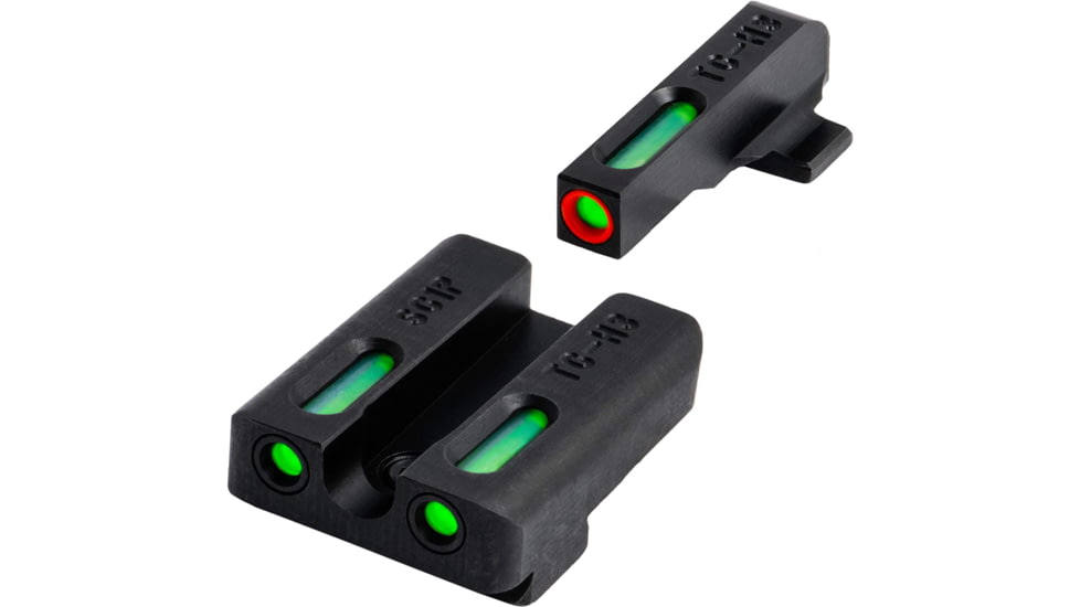 USED TruGlo TFX Tritium/Fiber-Optic Day/Night Sights Pro Set, Black, TG-TG13SG4PC, EDEMO2, Used, Condition Fair, Installed/Mounted