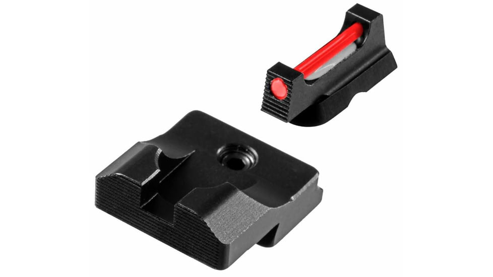 TruGlo TG-TG132SX Fiber-Optic Pro Square Red Front Nitride Fortress Frame For Si
