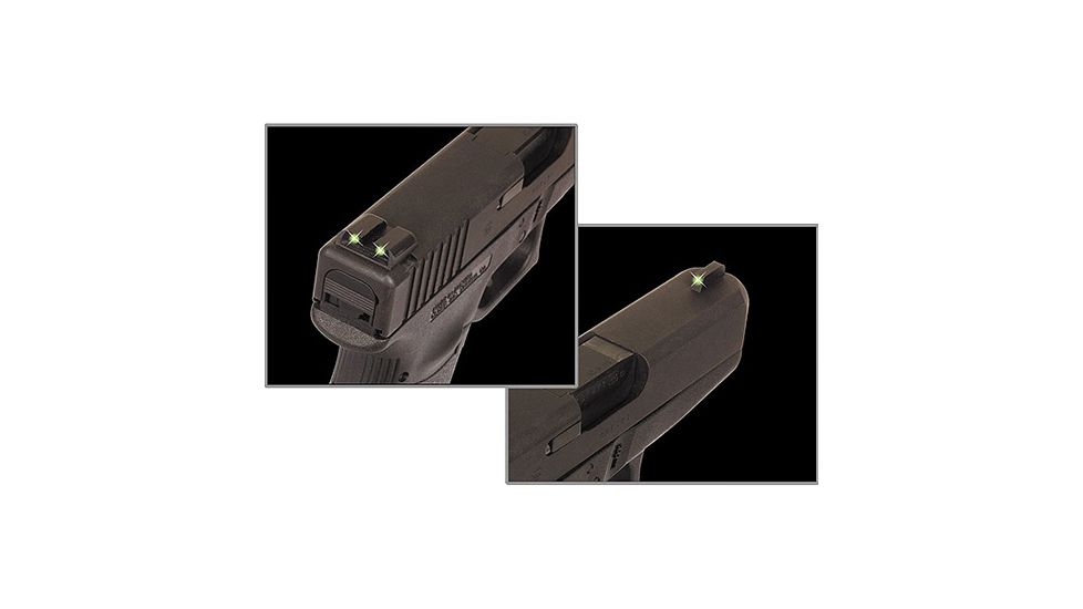 TruGlo Brite Site Tritium 3 Dot Green Sight for Novak 1911 .260/.450 Pistol, TG-TG231N1
