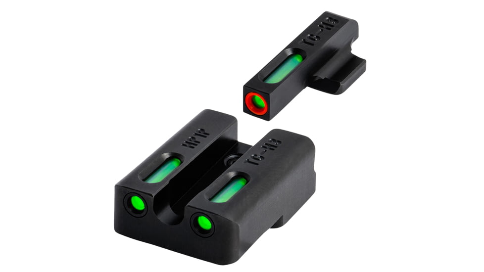 TruGlo TG13XD2PC TFX Pro Black Green Tritium &amp; Fiber Optic Orange Outline Fro