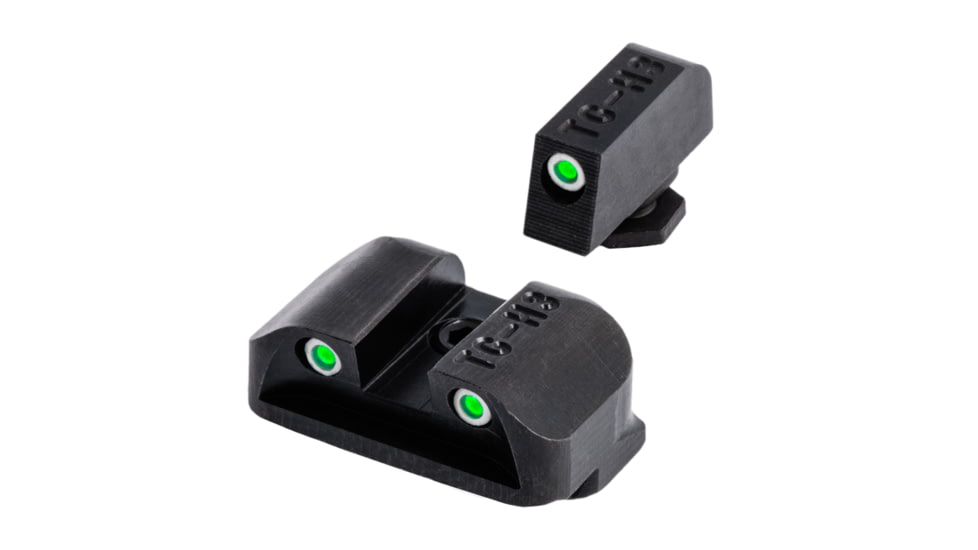 TruGlo Tritium Green Front &amp; Rear Night Sights, For Glock 10mm/45 ACP, TG-TG231G2